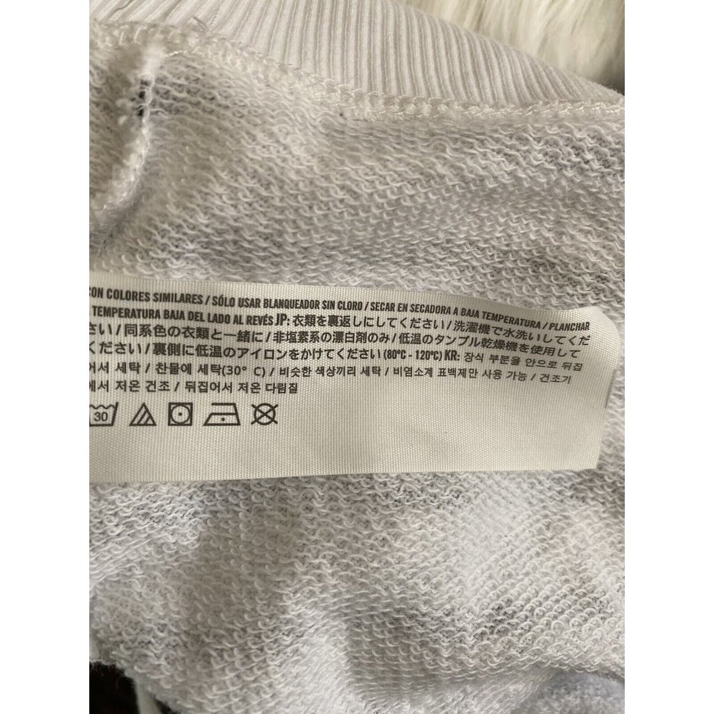 HOLLISTER California Women’s Crop Black White Striped Hooded Sweatshirt Sz S - Picture 7 of 7